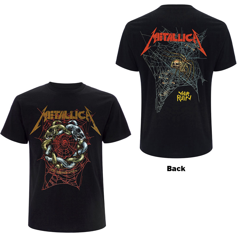 Metallica Unisex T-Shirt: Ruin/Struggle (Back Print) T-Shirt