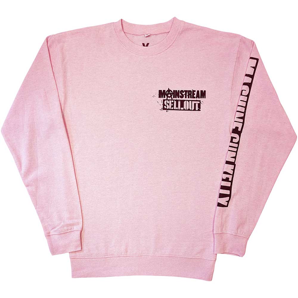 Machine Gun Kelly Unisex Sweatshirt: Pink Face (Back & Sleeve Print) Sweatshirt