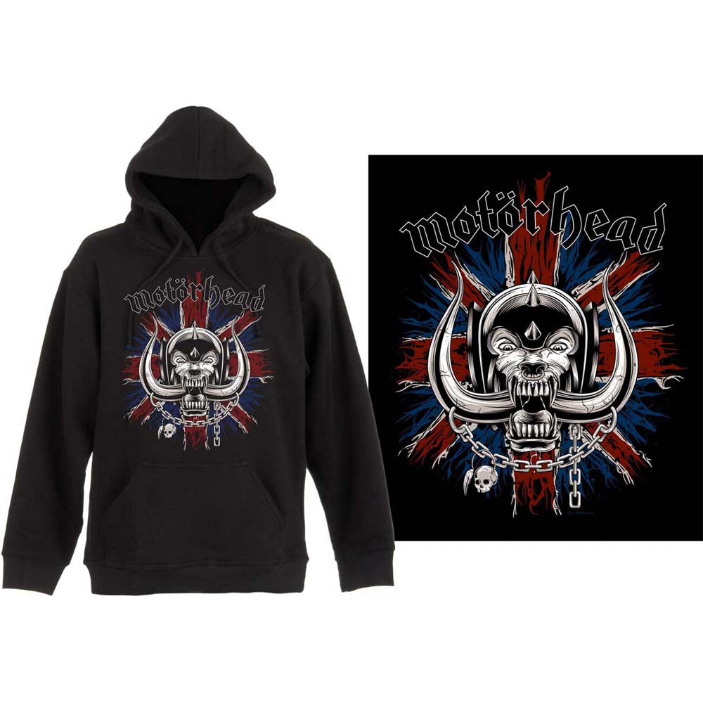 Motorhead Unisex Pullover Hoodie: British Warpig Trui met capuchon