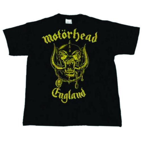 Motorhead Unisex T-Shirt: England Classic Gold T-Shirt