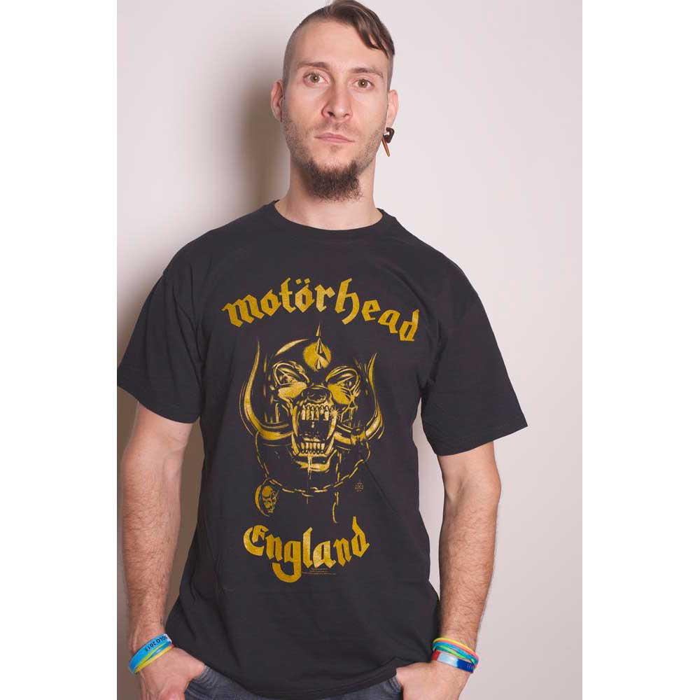 Motorhead Unisex T-Shirt: England Classic Gold T-Shirt