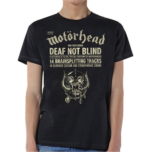 Motorhead Unisex T-Shirt: Deaf Not Blind T-Shirt