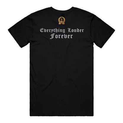 Motorhead Unisex T-Shirt: Everything Louder Forever (Back Print) T-Shirt