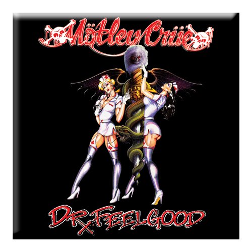 Motley Crue Fridge Magnet: Dr Feelgood Nurses Koelkastmagneet