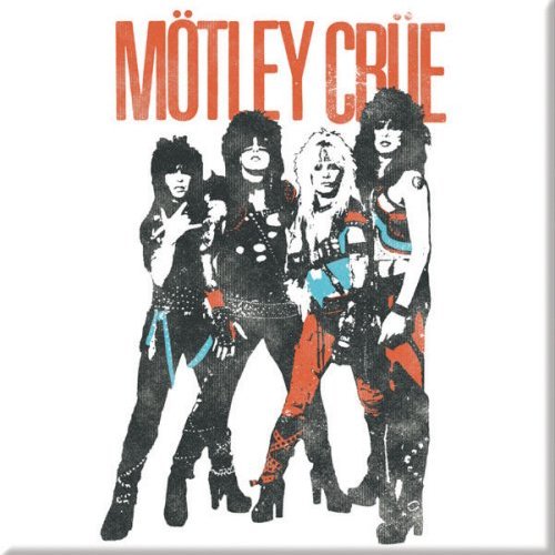 Motley Crue Fridge Magnet: Vintage World Tour Koelkastmagneet
