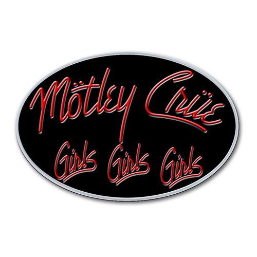 Motley Crue Pin Badge: Girls, Girls, Girls Speld