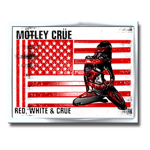 Motley Crue Pin Badge: Red, White & Crue Speld