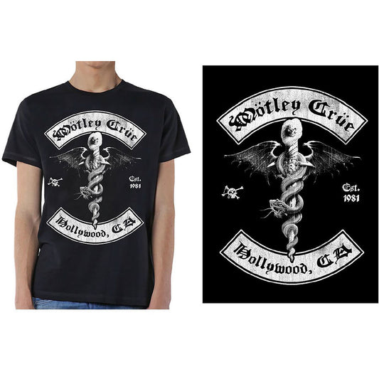 Motley Crue Unisex T-Shirt: Feelgood Hollywood Revision T-Shirt
