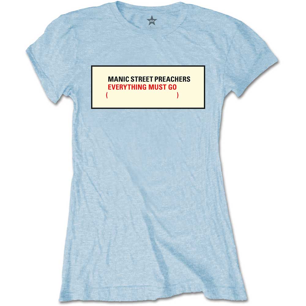 Manic Street Preachers Ladies T-Shirt: Everything Must Go T-Shirt