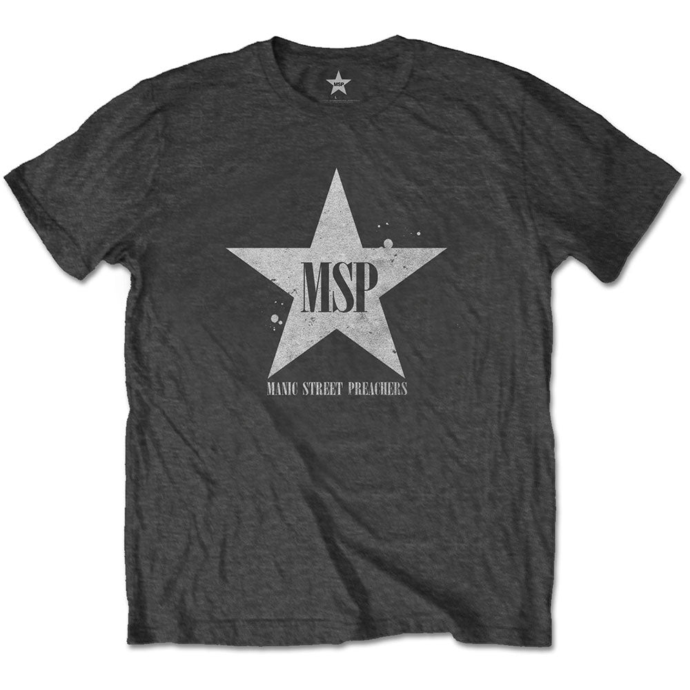Manic Street Preachers Unisex T-Shirt: Classic Distressed Star T-Shirt