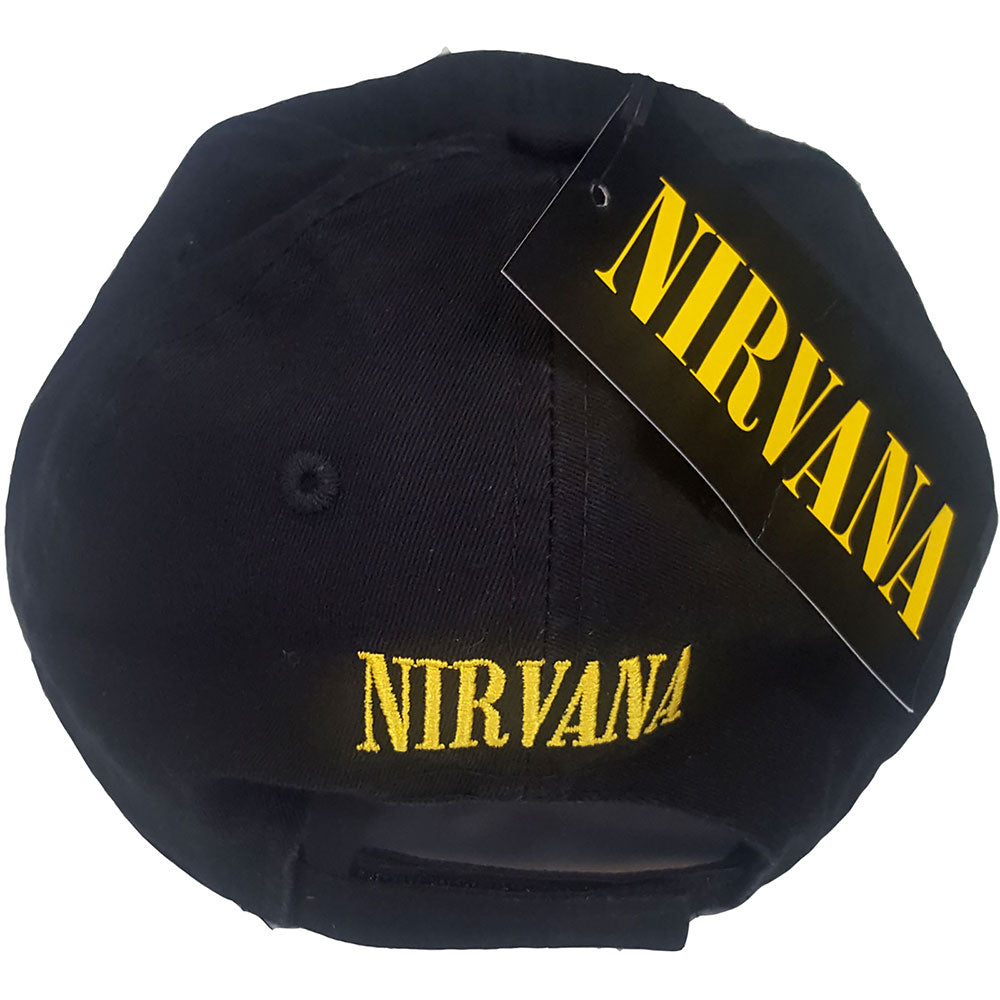 Nirvana Unisex Baseball Cap: Happy Face (Distressed) Baseballpet