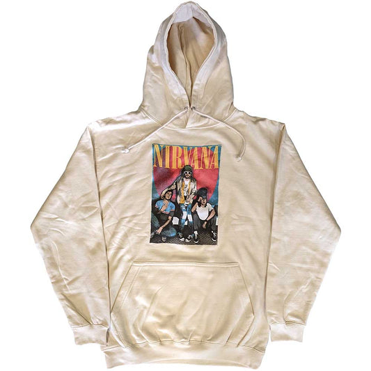 Nirvana Unisex Pullover Hoodie: Trapper Hat Mono Logo Trui met capuchon