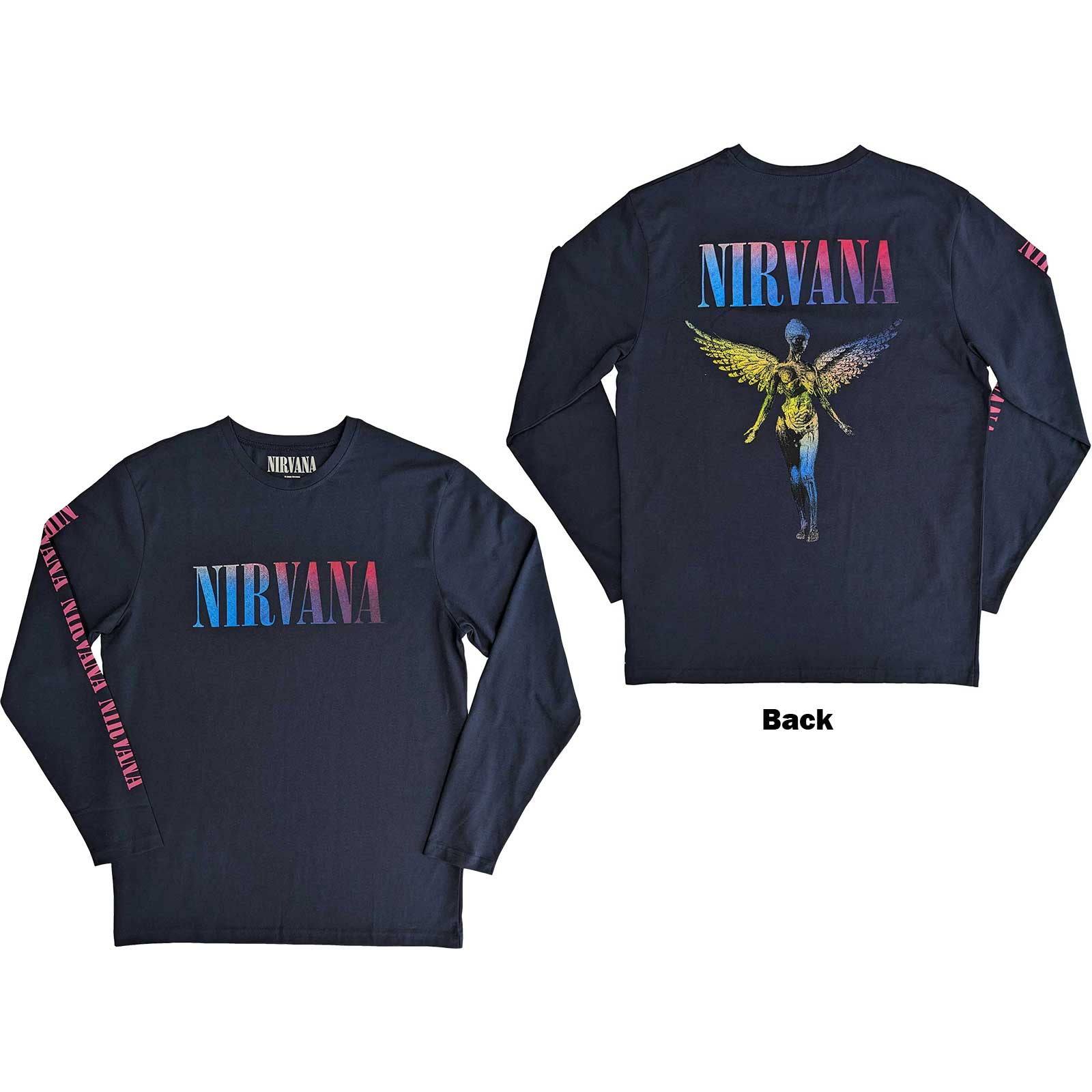 Een foto van een Long Sleeve T-Shirt van Nirvana.