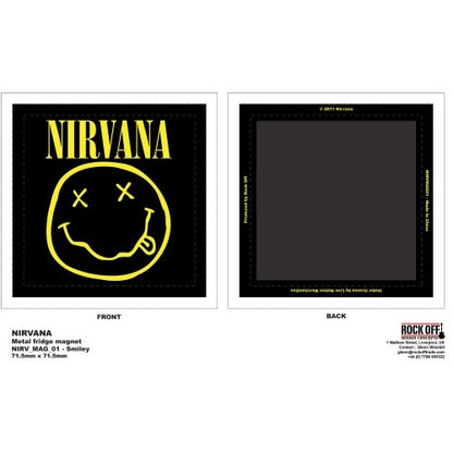 Nirvana Fridge Magnet: Happy Face Koelkastmagneet