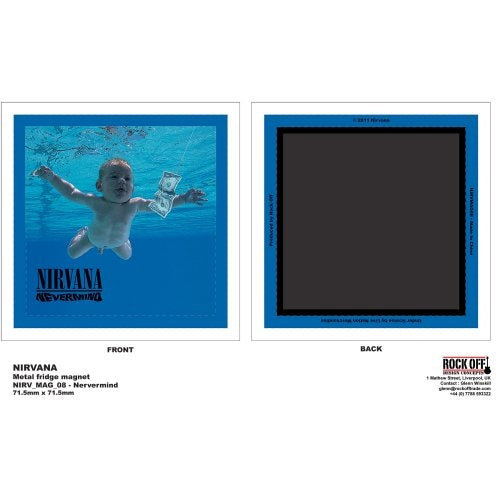 Nirvana Fridge Magnet: Never Mind Koelkastmagneet