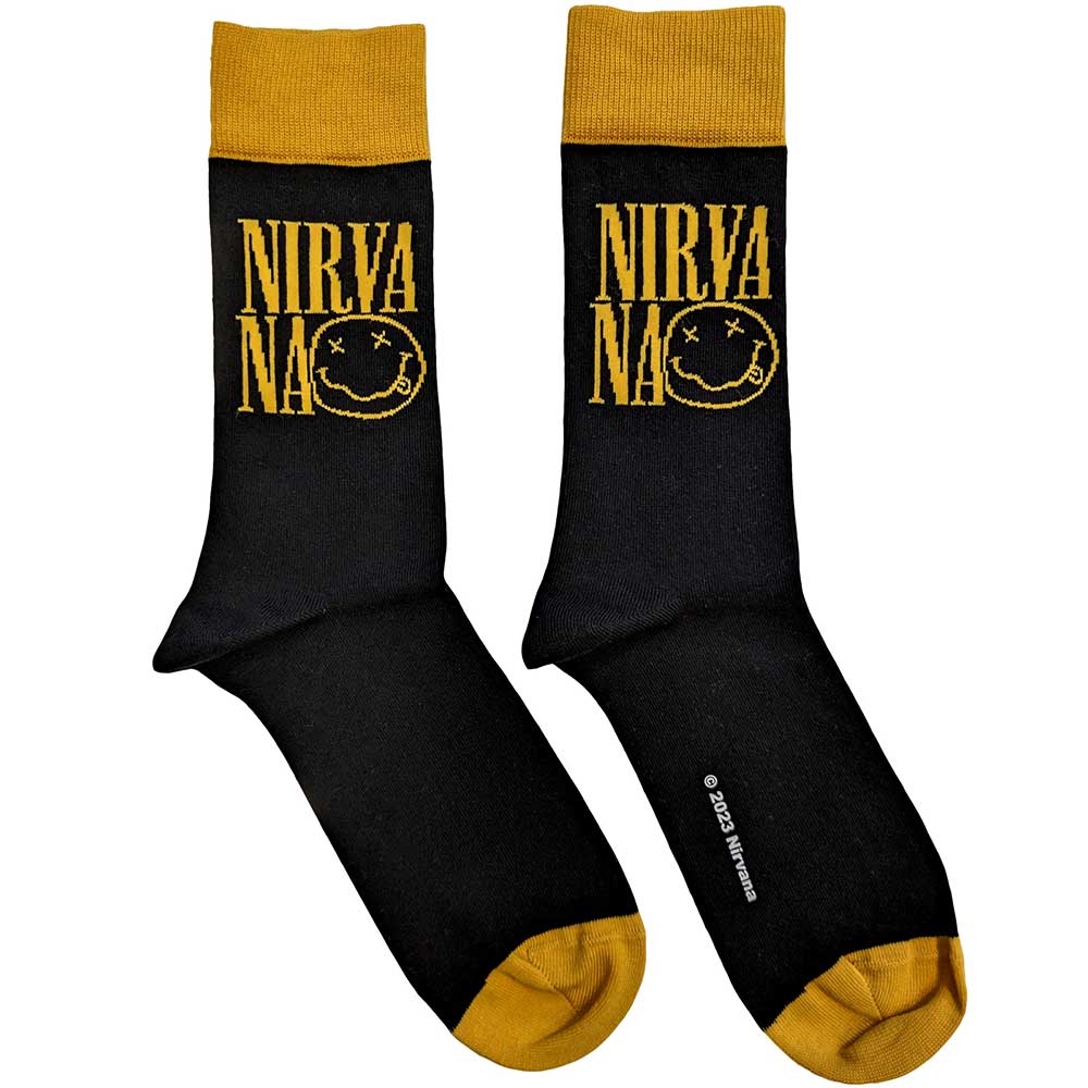 Nirvana Unisex Ankle Socks: Logo Stacked (UK Size 7 - 11) Enkelsokken