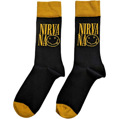 Nirvana Unisex Ankle Socks: Logo Stacked (UK Size 7 - 11) Enkelsokken