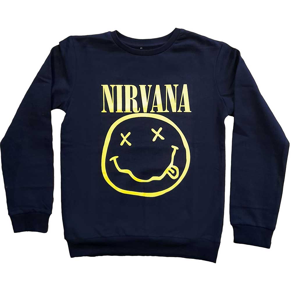 Nirvana Kids Sweatshirt: Yellow Happy Face Sweatshirt