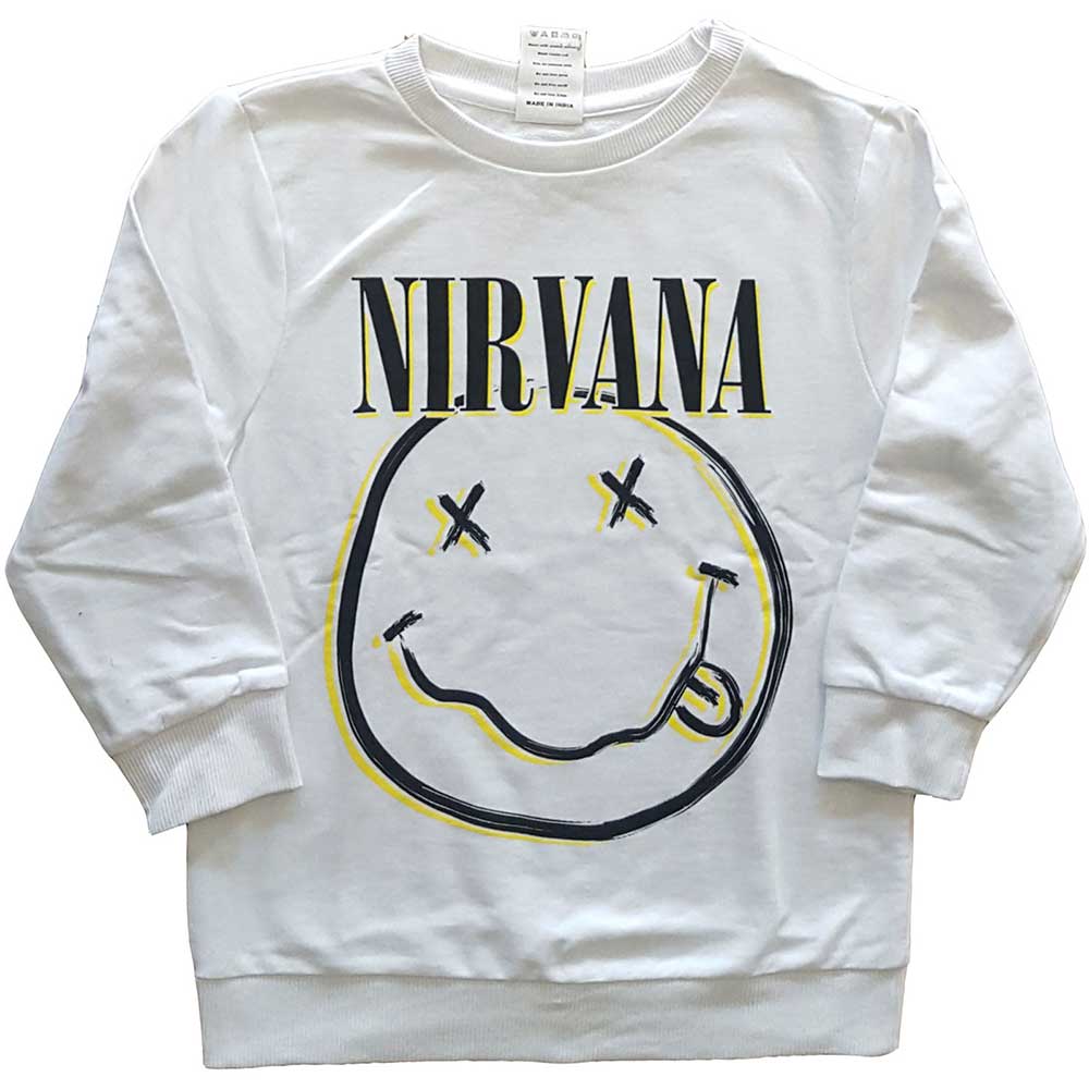 Nirvana Kids Sweatshirt: Inverse Happy Face Sweatshirt