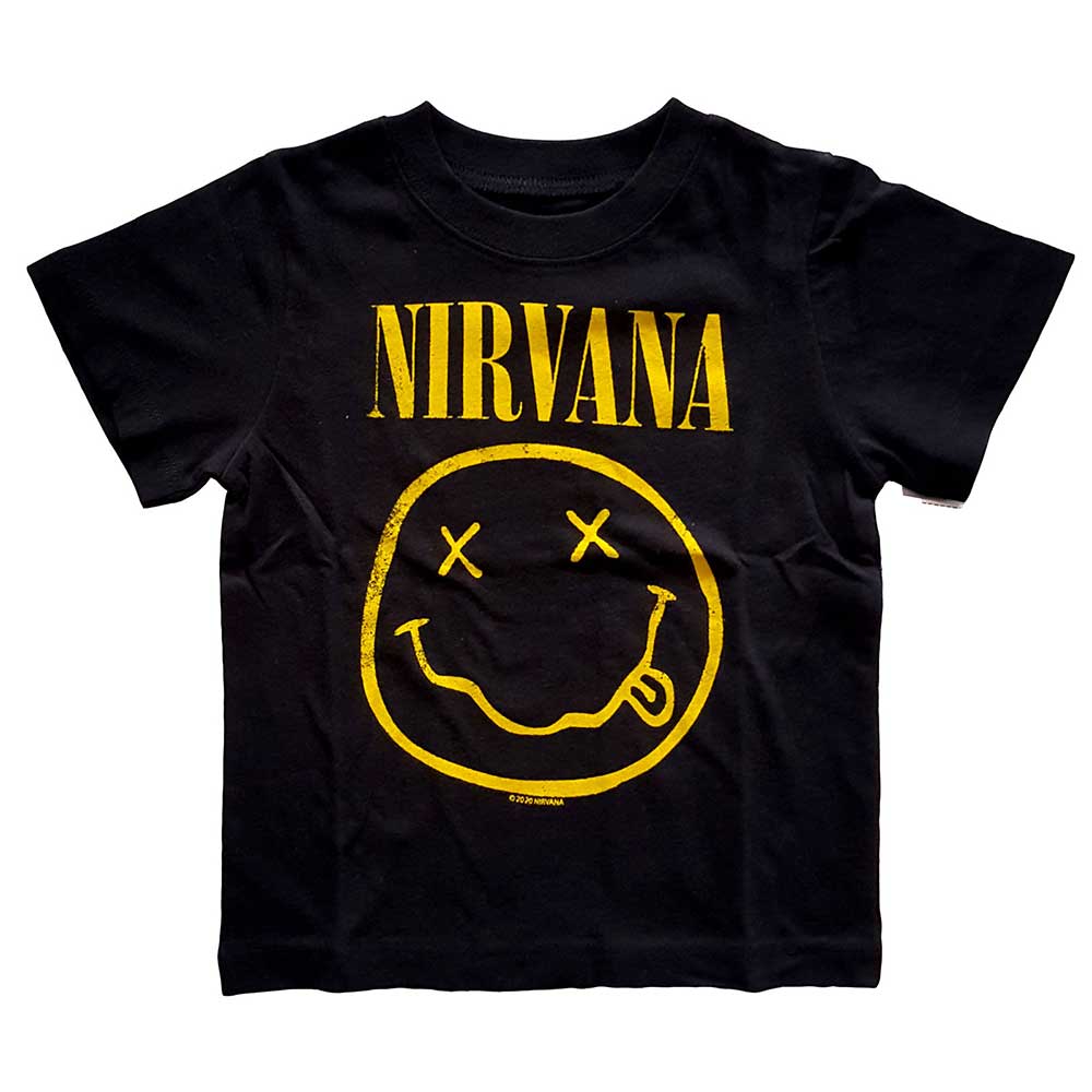 Nirvana Kids Toddler T-Shirt: Yellow Happy Face Toddler T-Shirt