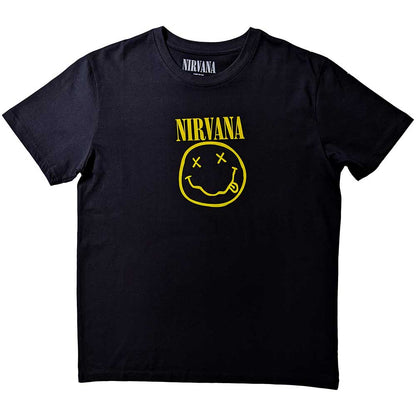 Nirvana Unisex T-Shirt: Flower Sniffin (Back Print) T-Shirt