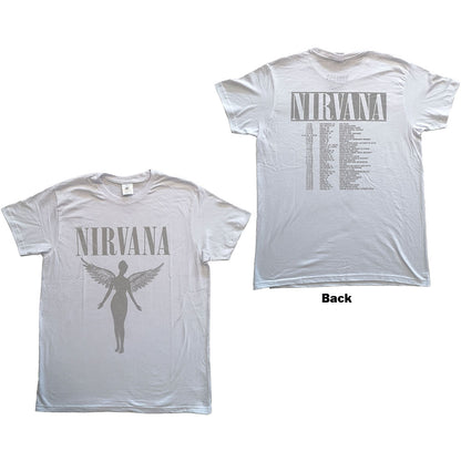 Nirvana Unisex T-Shirt: In Utero Tour (Back Print) T-Shirt
