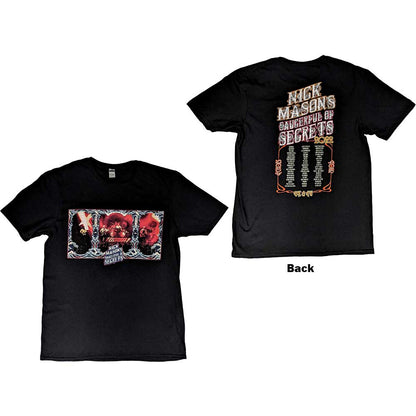 Nick Mason's Saucerful of Secrets Unisex T-Shirt: Hokusai Wave European Tour 2022 (Back Print & Ex-Tour) T-Shirt