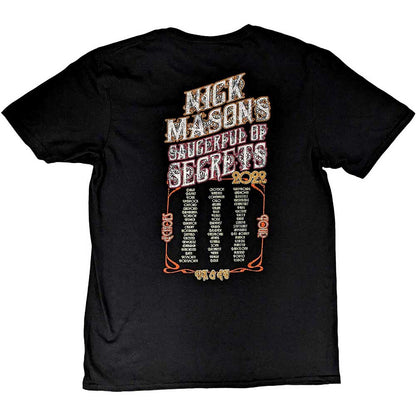 Nick Mason's Saucerful of Secrets Unisex T-Shirt: Hokusai Wave European Tour 2022 (Back Print & Ex-Tour) T-Shirt