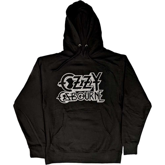 Ozzy Osbourne Unisex Pullover Hoodie: Vintage Logo Trui met capuchon