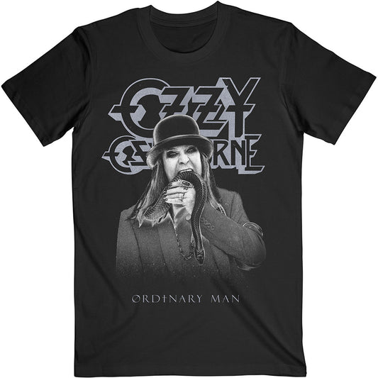 Ozzy Osbourne Unisex T-Shirt: Ordinary Man Snake Rayograph T-Shirt