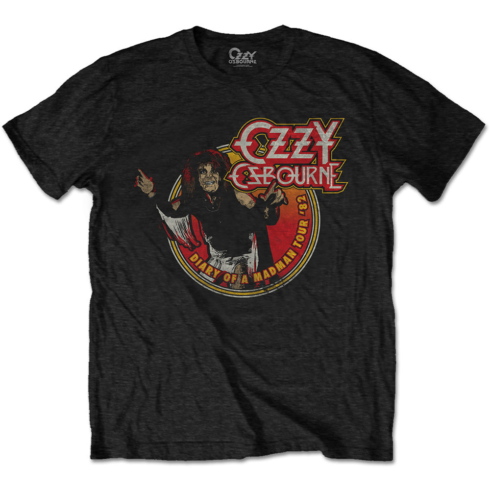 Ozzy Osbourne Unisex T-Shirt: Diary of a Mad Man Tour 1982 T-Shirt