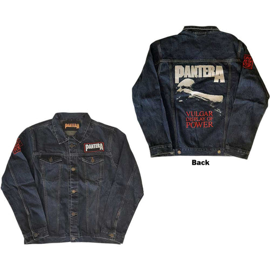 Pantera Unisex Denim Jacket: Vulgar Display of Power (Back & Sleeve Print) Spijkerjas