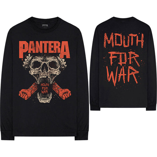 Pantera Unisex Long Sleeve T-Shirt: Mouth For War (Back Print) Long Sleeve T-Shirt