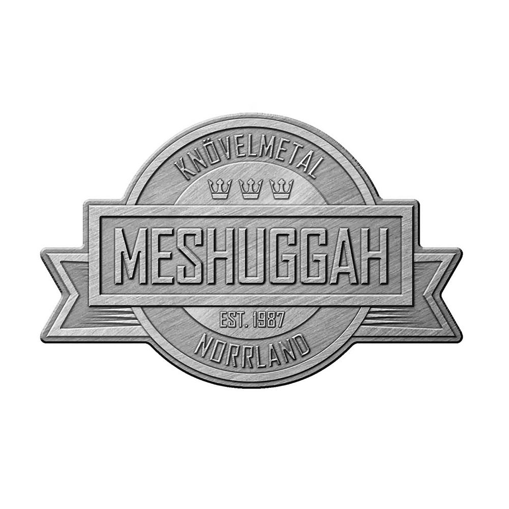 Meshuggah Pin Badge: Crest (Die-Cast Relief) Speld