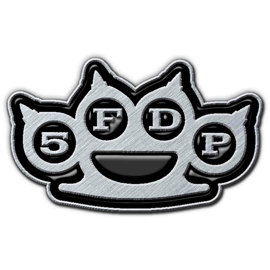 Five Finger Death Punch Pin Badge: Knuckles (Enamel In-Fill) Speld