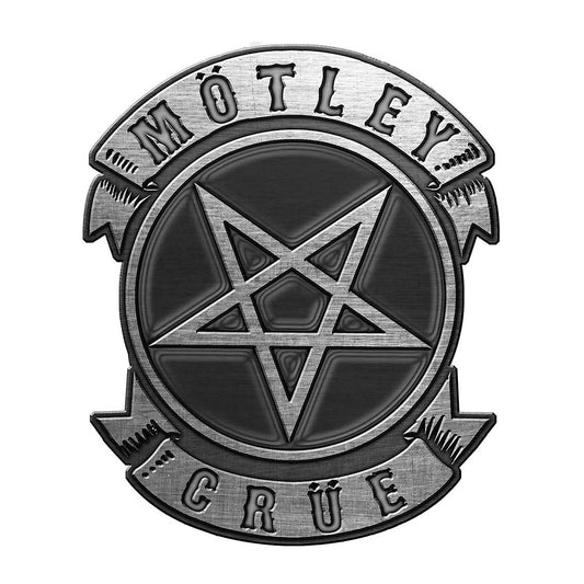 Motley Crue Pin Badge: Pentagram (Enamel In-Fill) Speld