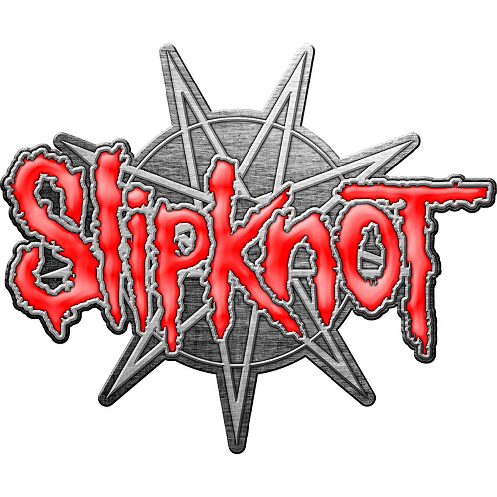 Slipknot Pin Badge: 9 Pointed Star (Enamel In-Fill) Speld