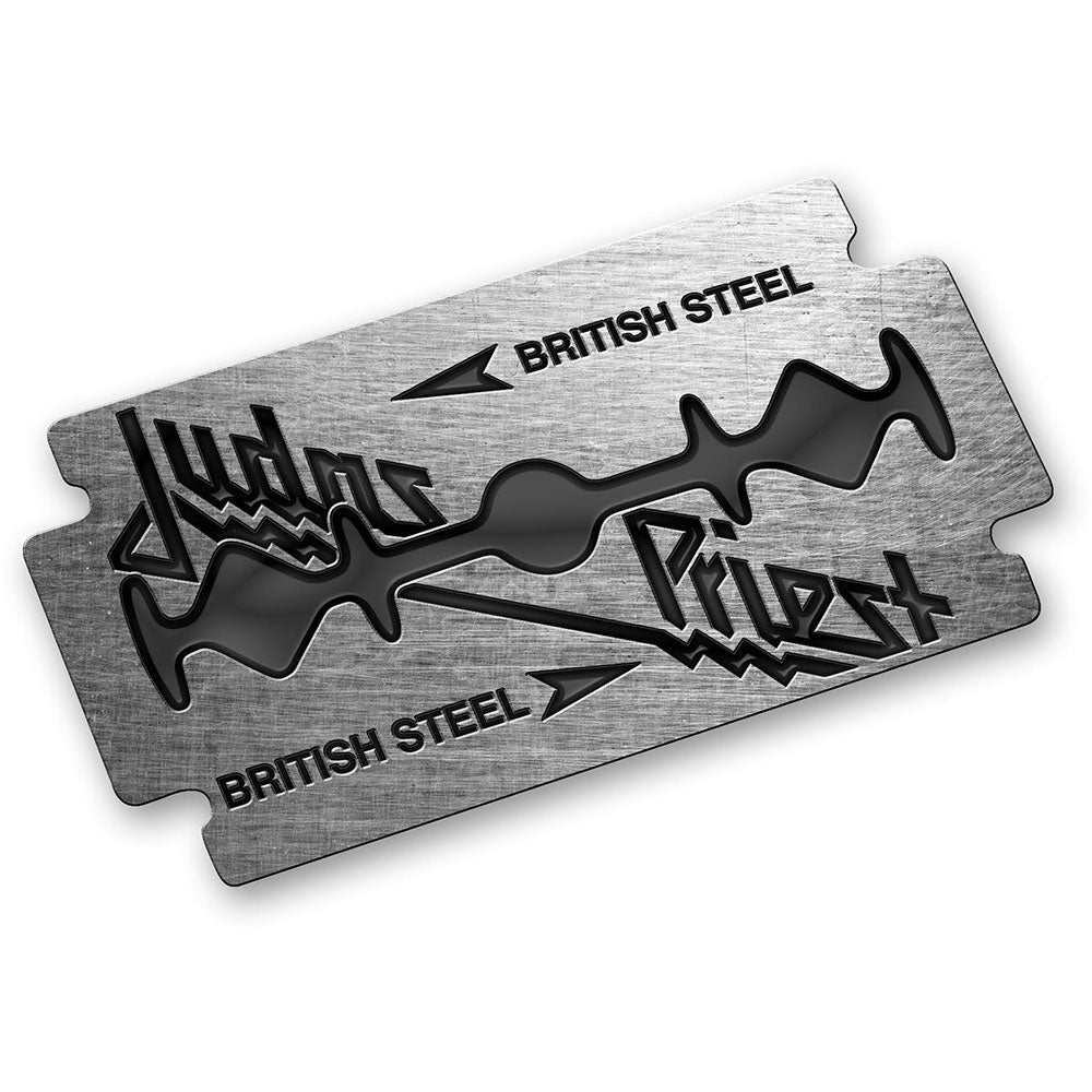 Judas Priest Pin Badge: British Steel (Enamel In-Fill) Speld