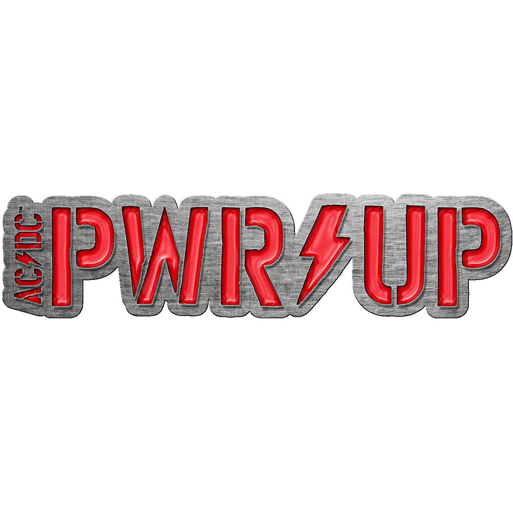 AC/DC Pin Badge: PWR-UP (Enamel In-Fill) Speld