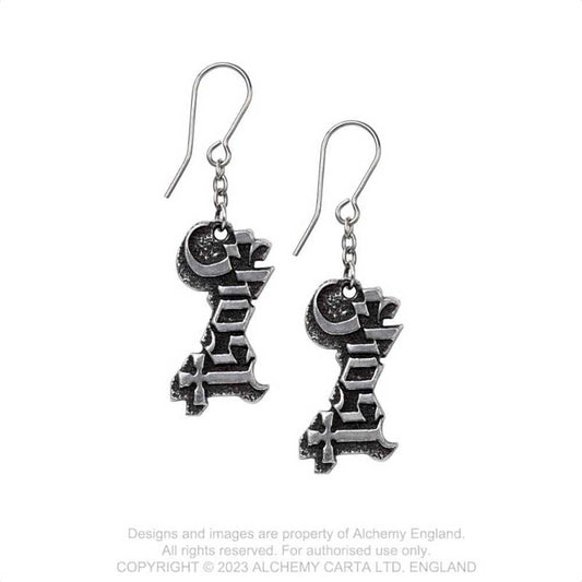 Ghost Earrings: Logo Earrings