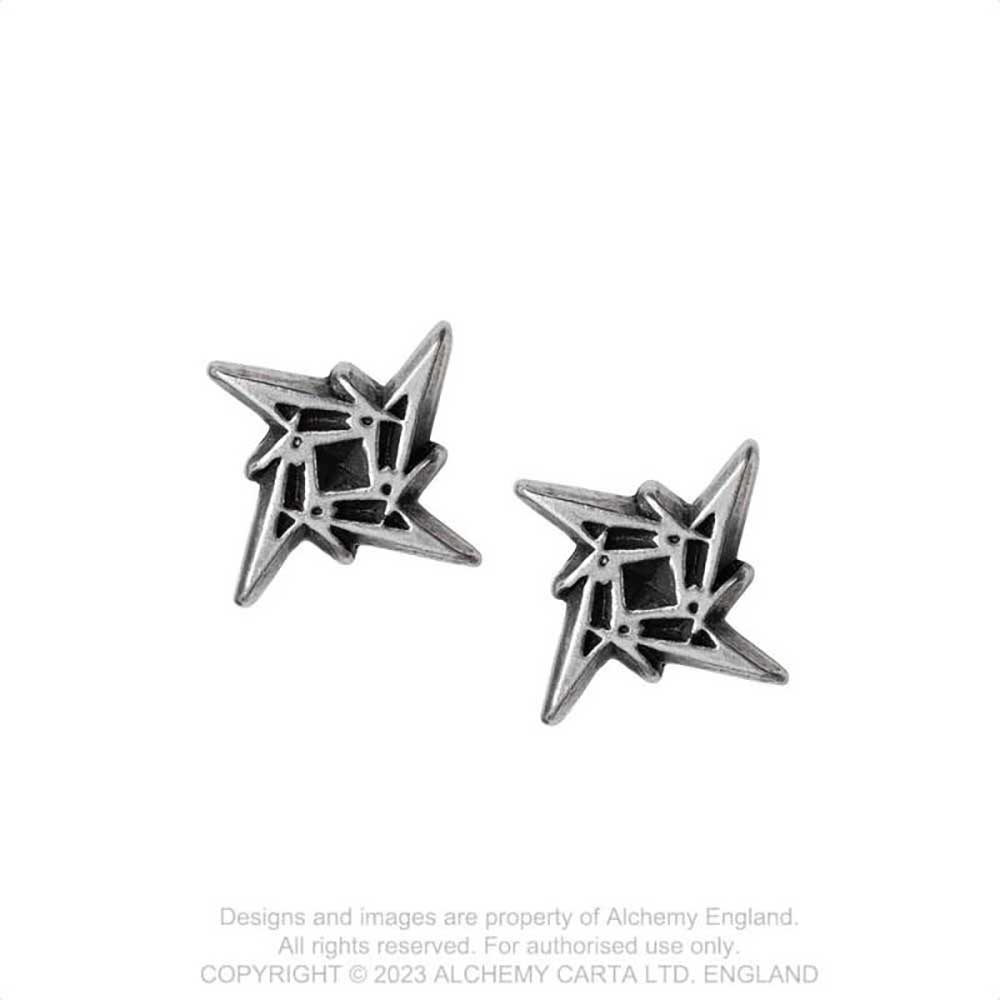 Metallica Earrings: Ninja Star Earrings