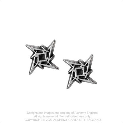 Metallica Earrings: Ninja Star Earrings