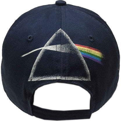 Pink Floyd Unisex Baseball Cap: Dark Side of the Moon Album Distressed (Navy Blue) Baseballpet