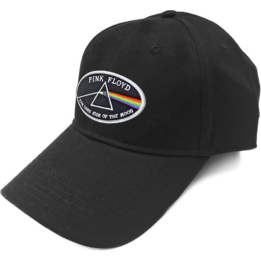 Pink Floyd Unisex Baseball Cap: The Dark Side of the Moon White Border Baseballpet