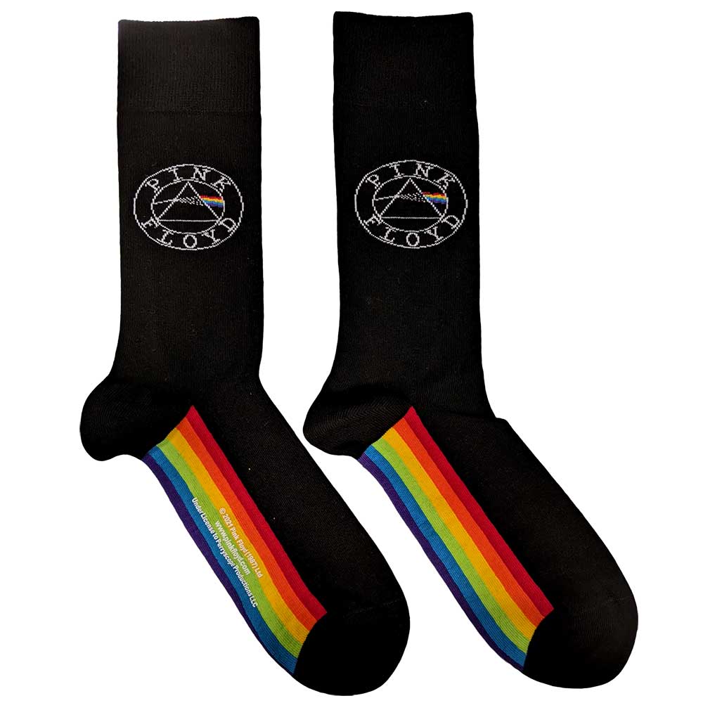 Pink Floyd Unisex Ankle Socks: Spectrum Sole (UK Size 7 - 11) Enkelsokken