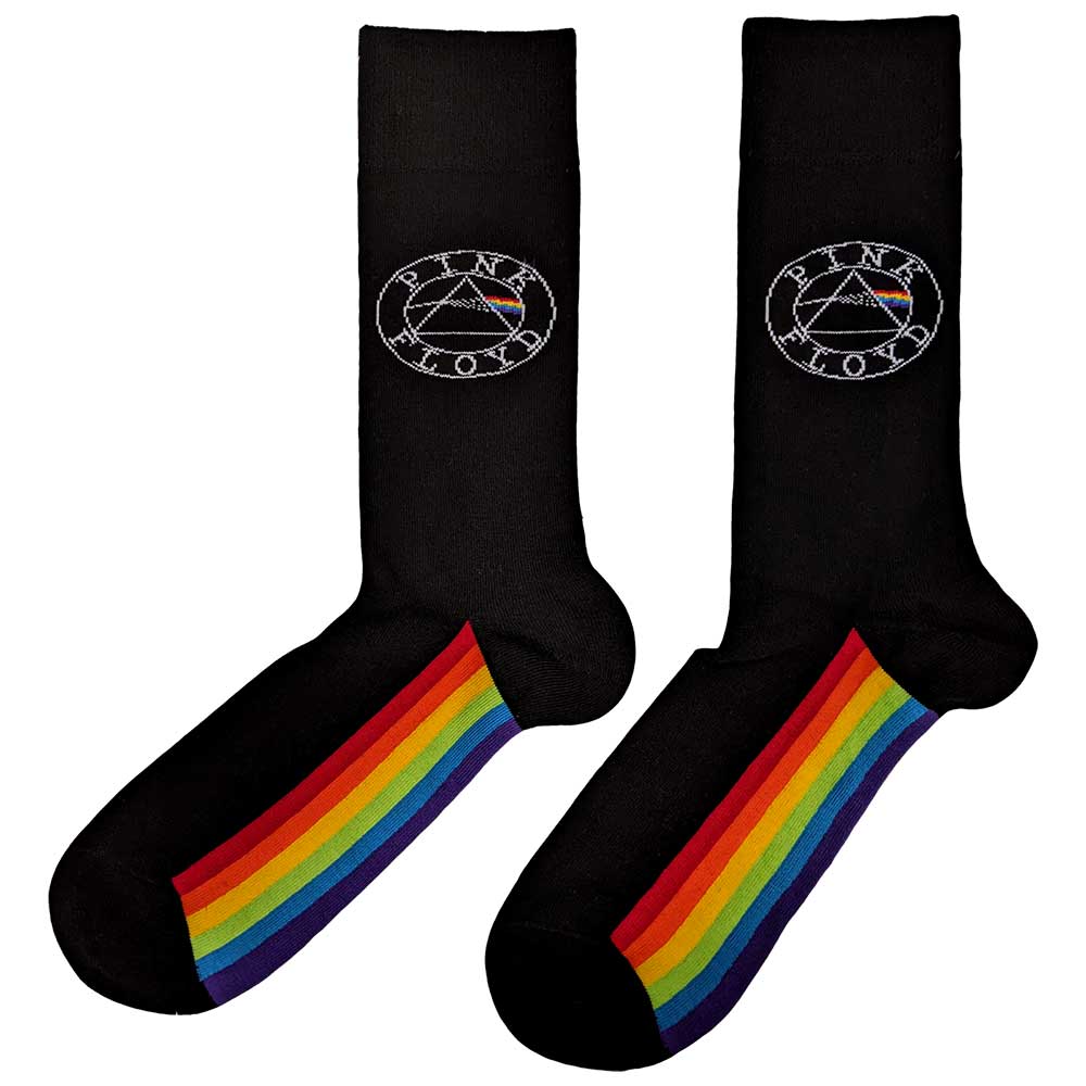 Pink Floyd Unisex Ankle Socks: Spectrum Sole (UK Size 7 - 11) Enkelsokken