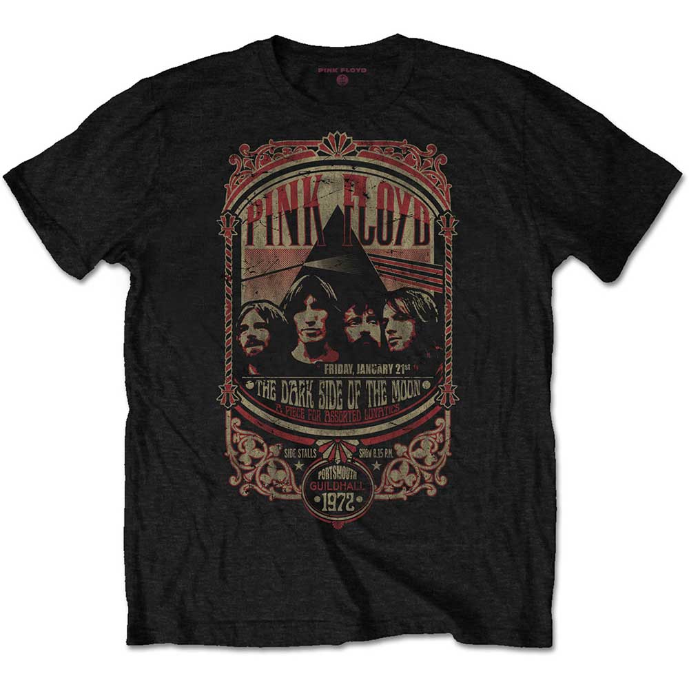 Pink Floyd Unisex T-Shirt: Portsmouth 1972 T-Shirt