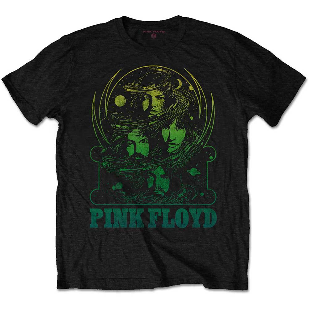 Pink Floyd Unisex T-Shirt: Green Swirl T-Shirt