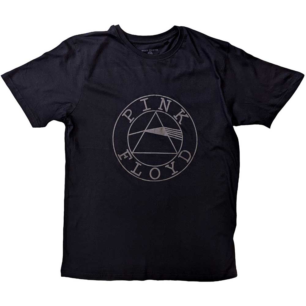 Pink Floyd Unisex Hi-Build T-Shirt: Circle Logo Hi-Build T-Shirt