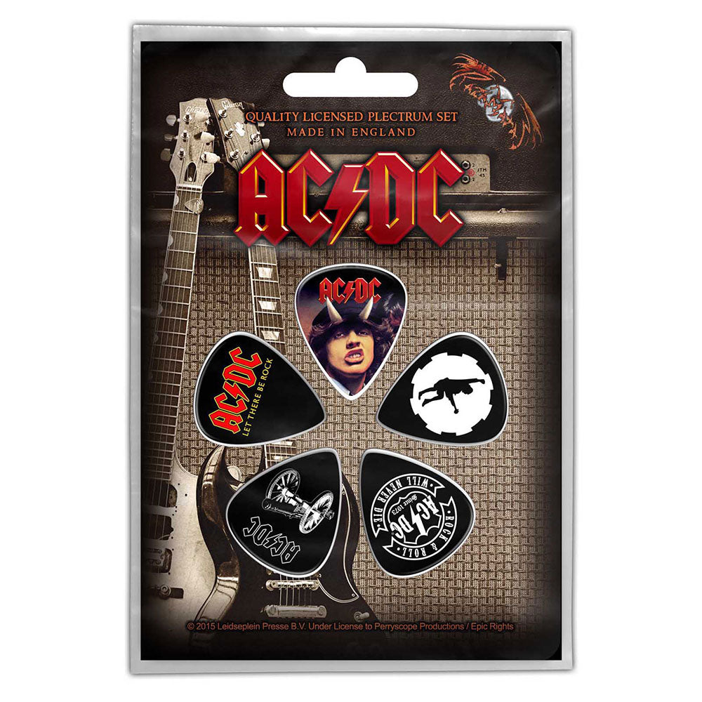 AC/DC Plectrum Pack: Highway / For Those / Let There Set plectrums